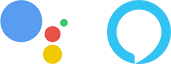 Logo Google und Alexa